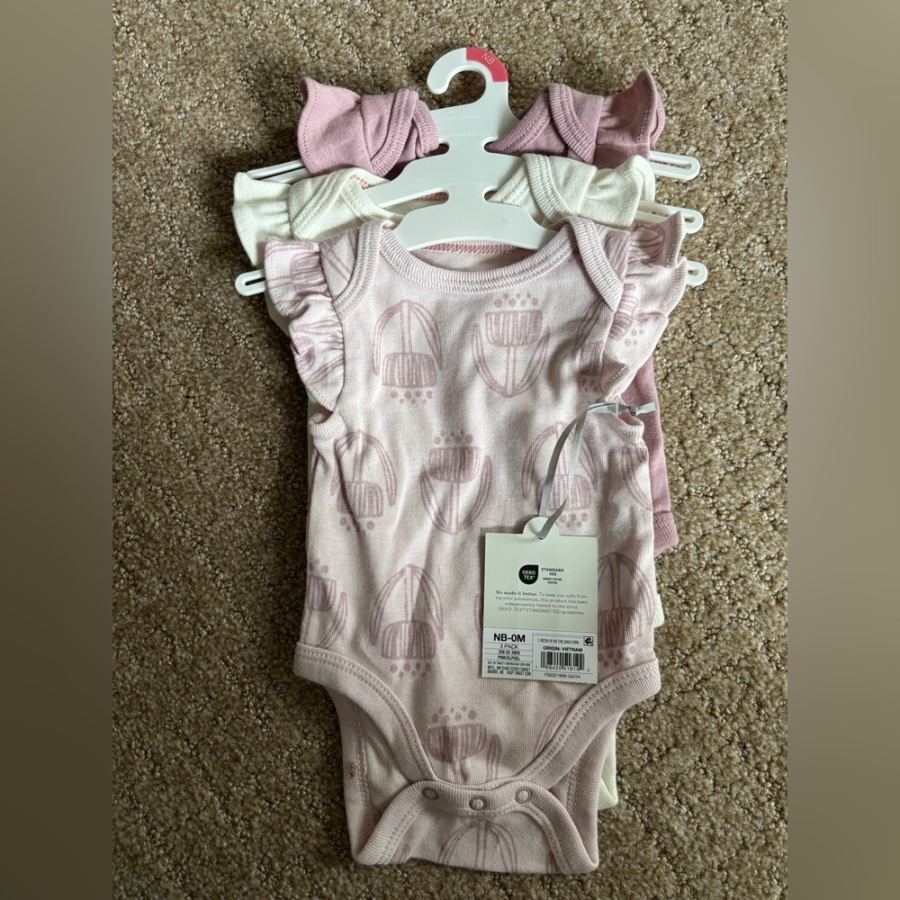 3 Pack Baby Onesies Set